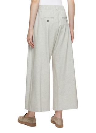 Back View - Click To Enlarge - BRUNELLO CUCINELLI - Drawstring Waist Cropped Sweatpants