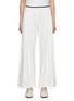 Main View - Click To Enlarge - BRUNELLO CUCINELLI - Contrast Trim Pleated Cotton Pants