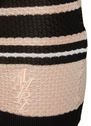  - AMIRI - Striped Fitted Knit Miniskirt