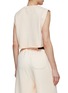 Back View - Click To Enlarge - AMIRI - Cap Sleeve Jersey Cropped T-Shirt