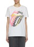 Main View - Click To Enlarge - DRY CLEAN ONLY - Lace Back Rock Band Print T-Shirt