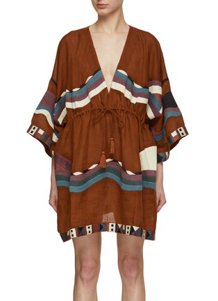 Main View - Click To Enlarge - ERES - Solar Embroidered Short Kaftan