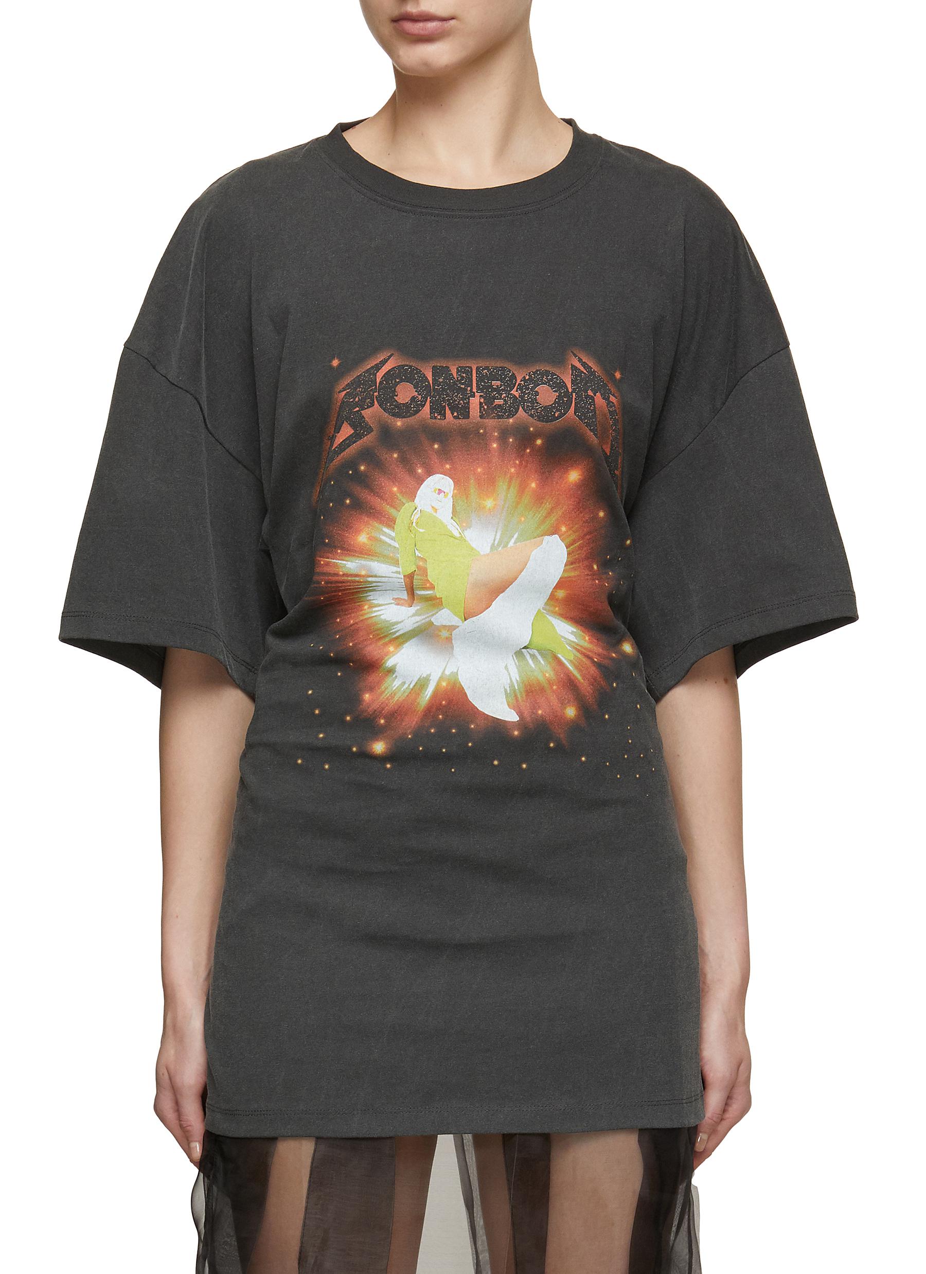 BONBOM | Back Grab Graphic Cotton T-Shirt | Women | Lane Crawford