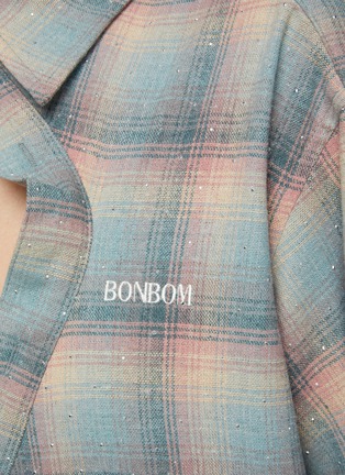  - BONBOM - Twist Placket Cotton Flannel Shirt