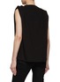Back View - Click To Enlarge - BONBOM - Roll Up Shoulder Sleeveless Cotton T-Shirt