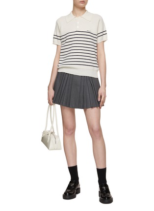 Figure View - Click To Enlarge - DUNST - Unisex Striped Knit Top