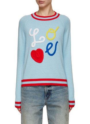Main View - Click To Enlarge - ALICE & OLIVIA - Albina Love Knit Sweater