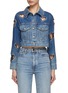 Main View - Click To Enlarge - ALICE & OLIVIA - Jeff Cropped Denim Jacket