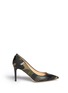 Main View - Click To Enlarge - VALENTINO GARAVANI - Camouflage canvas leather patch pumps