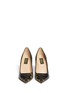 Figure View - Click To Enlarge - VALENTINO GARAVANI - Camouflage canvas leather patch pumps