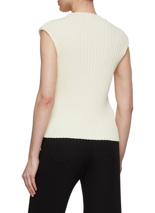 Back View - Click To Enlarge - LE17SEPTEMBRE - Mock Neck Ribbed Top
