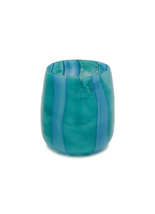 Main View - Click To Enlarge - THE CONRAN SHOP - Escapism Stripe Vase — Teal/Mint