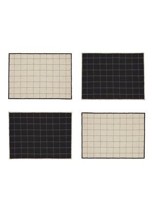 Main View - Click To Enlarge - THE CONRAN SHOP - Mono Check Placemat — Set Of 4