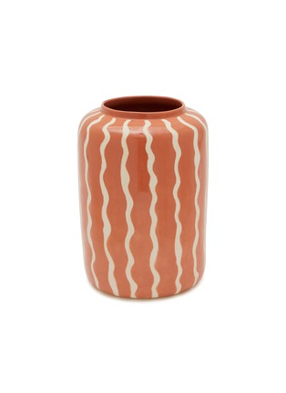 Main View - Click To Enlarge - THE CONRAN SHOP - Wiggle Sgraffito Vase — Apricot