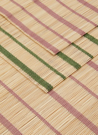 Detail View - Click To Enlarge - THE CONRAN SHOP - Bamboo Placemats & Runner Set — Apricot