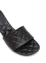 サンダル・ミュール Bottega Veneta Amy Embossed Leather Slide Sandals BOTTEGA VENETA | Amy Leather Mule Sandals | Women | Lane