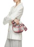 Figure View - Click To Enlarge - BOTTEGA VENETA - Mini Jodie Tartan Print Leather Bag