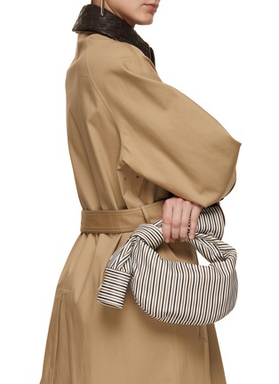 Figure View - Click To Enlarge - BOTTEGA VENETA - Mini Jodie Stripe Print Leather Bag