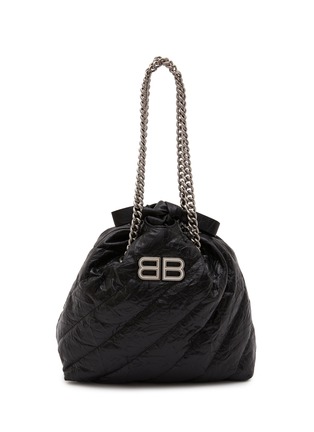 Main View - Click To Enlarge - BALENCIAGA - Small Crush Leather Tote Bag