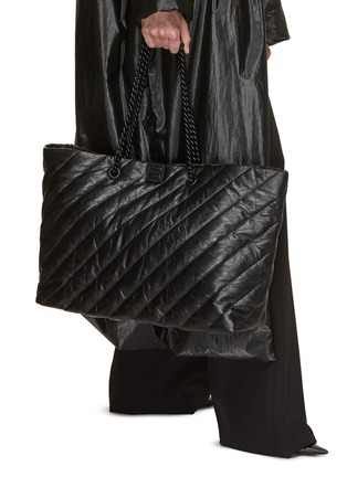 Figure View - Click To Enlarge - BALENCIAGA - Large Crush Quilted Leather Tote Bag