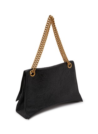 Detail View - Click To Enlarge - BALENCIAGA - Large Crush Quilted Leather Chain Bag