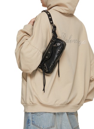 Figure View - Click To Enlarge - BALENCIAGA - XS Le Cagole Leather Duffle Bag