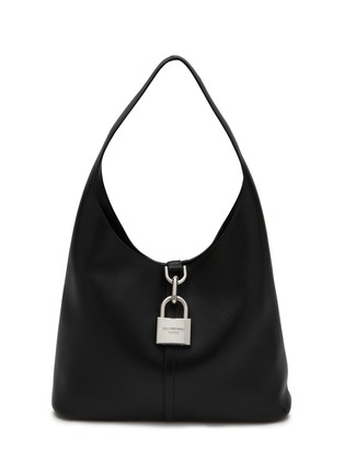 Main View - Click To Enlarge - BALENCIAGA - Medium Locker Leather Hobo Bag