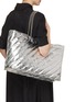 Figure View - Click To Enlarge - BALENCIAGA - Large Crush Metallic Carry All Leather Tote Bag