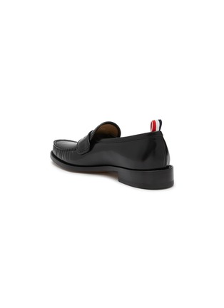  - THOM BROWNE  - Leather Penny Loafers