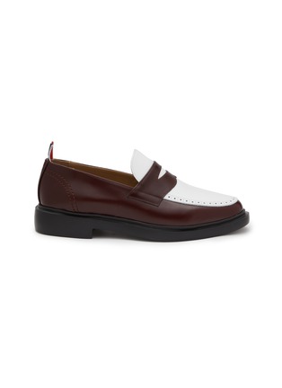 Main View - Click To Enlarge - THOM BROWNE  - Leather Loafers