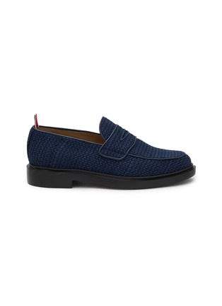 Main View - Click To Enlarge - THOM BROWNE  - Tweed Penny Loafers