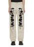 Main View - Click To Enlarge - SONG FOR THE MUTE - Embroidered Foliage Pants