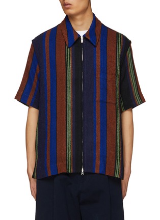 Main View - Click To Enlarge - SONG FOR THE MUTE - Nomad Striped Shirt