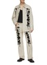 Figure View - Click To Enlarge - SONG FOR THE MUTE - Embroidered Foliage Shirt Jacket