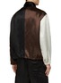 Back View - Click To Enlarge - SONG FOR THE MUTE - Draped Tricolor Bomber Jacket