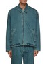 Main View - Click To Enlarge - SONG FOR THE MUTE - Medium Wash Zip Up Denim Jacket