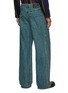 Back View - Click To Enlarge - SONG FOR THE MUTE - Wide Leg Raw Hem Boyfriend Jeans