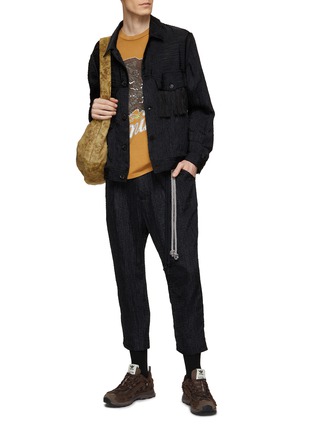 Figure View - Click To Enlarge - SONG FOR THE MUTE - Wave Drape Western Pocket Worker Jacket