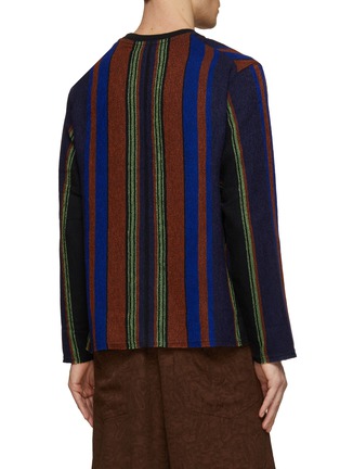 Back View - Click To Enlarge - SONG FOR THE MUTE - Nomad Striped Sweater