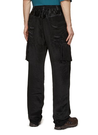 Back View - Click To Enlarge - SONG FOR THE MUTE - Draped Drawstring Waist Cargo Pants