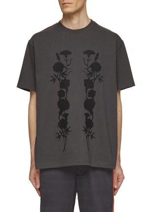 Main View - Click To Enlarge - SONG FOR THE MUTE - Foliage Relaxed Fit Crewneck T-Shirt