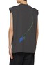 Back View - Click To Enlarge - SONG FOR THE MUTE - Blue Stem Sleeveless Tank Top With Pin Set