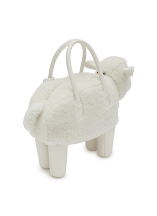 Detail View - Click To Enlarge - THOM BROWNE  - Shearling Sheep Bag