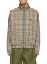 Main View - Click To Enlarge - DARKPARK - Hubert Tri Colour Checkered Track Bomber Jacket