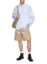 Figure View - Click To Enlarge - DARKPARK - Danny Keychain Detail Wide Leg Shorts