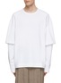 Main View - Click To Enlarge - DARKPARK - Theo Double Sleeve Crewneck Top