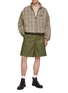 Figure View - Click To Enlarge - DARKPARK - Danny Keychain Detail Wide Leg Shorts