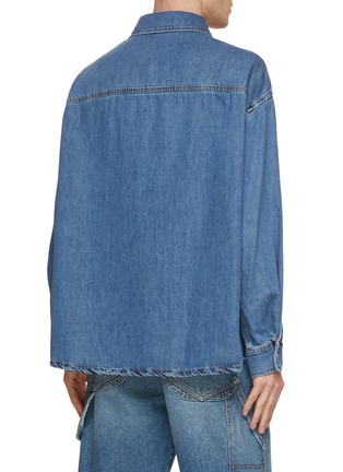 Back View - Click To Enlarge - DARKPARK - Keanu Tencel Medium-Washed Denim Shirt