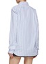 Back View - Click To Enlarge - DRIES VAN NOTEN - Gathered Cuff Striped Shirt