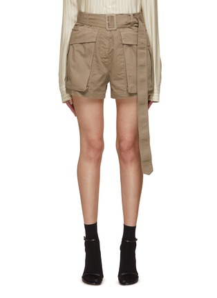 Main View - Click To Enlarge - DRIES VAN NOTEN - Patch Pocket Loose Fit Cotton Shorts